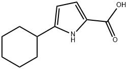 5-Cyclohexyl-1H-pyrrole-2-carboxylic acid Struktur