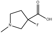 3-fluoro-1-methylpyrrolidine-3-carboxylic acid Struktur