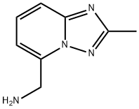 {2-methyl-[1,2,4]triazolo[1,5-a]pyridin-5-yl}methanamine Struktur