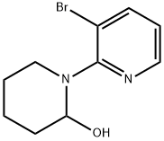 1-(3-BROMOPYRIDIN-2-YL)PIPERIDIN-2-OL Struktur