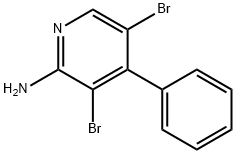 2-Amino-3,5-dibromo-4-phenylpyridine 結(jié)構(gòu)式