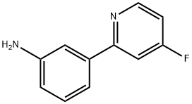 4-Fluoro-2-(3-aminophenyl)pyridine Struktur