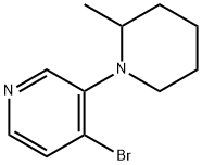 4-BROMO-3-(2-METHYLPIPERIDIN-1-YL)PYRIDINE Struktur