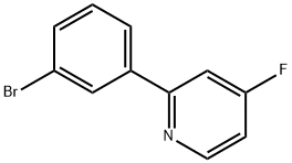 4-Fluoro-2-(3-bromophenyl)pyridine Struktur