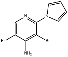 4-Amino-3,5-dibromo-2-(1H-pyrrol-1-yl)pyridine Struktur