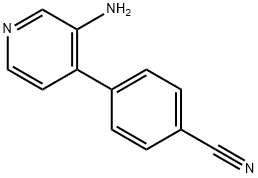 4-(3-AMINOPYRIDIN-4-YL)BENZONITRILE Struktur