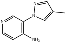 4-AMINO-3-(4-METHYL-1H-PYRAZOL-1-YL)PYRIDINE Struktur