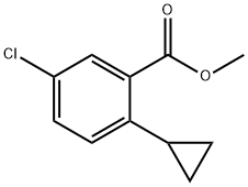 3-CHLORO-6-CYCLOPROPYLBENZOIC ACID METHYL ESTER Struktur