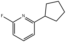 2-Fluoro-6-(cyclopentyl)pyridine Struktur