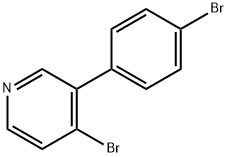 4-Bromo-3-(4-bromophenyl)pyridine Struktur