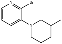 2-BROMO-3-(3-METHYLPIPERIDIN-1-YL)PYRIDINE Struktur