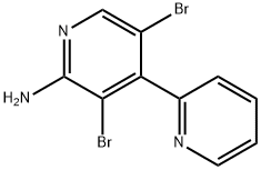 2-Amino-3,5-dibromo-4,2'-bipyridine Struktur