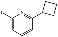 2-Fluoro-6-(cyclobutyl)pyridine Struktur