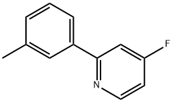 4-Fluoro-2-(3-tolyl)pyridine Struktur