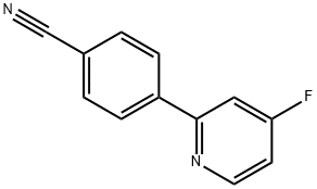 4-Fluoro-2-(4-cyanophenyl)pyridine Struktur