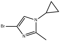 4-Bromo-2-methyl-1-(cyclopropyl)-1H-imidazole Struktur