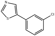 3-(Thiazol-5-yl)chlorobenzene Struktur