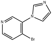 4-BROMO-3-(IMIDAZOL-1-YL)PYRIDINE Struktur