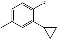 4-Methyl-2-cyclopropylchlorobenzene Struktur