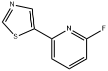 2-Fluoro-6-(thiazol-5-yl)pyridine Struktur