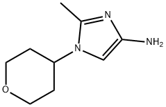 4-Amino-2-methyl-1-(oxan-4-yl)-1H-imidazole Struktur