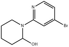 4-Bromo-2-(2-hydroxypiperidin-1-yl)pyridine Struktur