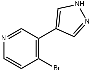 4-Bromo-3-(pyrazol-4-yl)pyridine Struktur