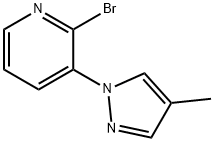 2-BROMO-3-(4-METHYL-1H-PYRAZOL-1-YL)PYRIDINE Struktur