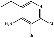 4-Amino-2-chloro-3-bromo-5-ethylpyridine Struktur