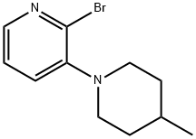 2-BROMO-3-(4-METHYLPIPERIDIN-1-YL)PYRIDINE Struktur