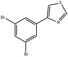 5-(Thiazol-4-yl)-1,3-dibromobenzene Struktur