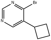 4-Bromo-5-(cyclobutyl)pyrimidine Struktur