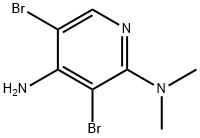 4-Amino-3,5-dibromo-2-dimethylaminopyridine Struktur