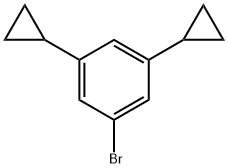 3,5-Dicyclopropylbromobenzene Struktur