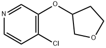 4-Chloro-3-(tetrahydrofuran-3-yloxy)pyridine Struktur