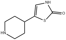 2-Hydroxy-5-(piperidin-4-yl)thiazole Struktur