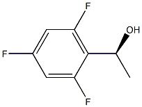 (1S)-1-(2,4,6-trifluorophenyl)ethan-1-ol Struktur