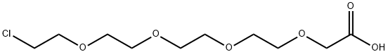 Acetic acid, 2-[2-[2-[2-(2-chloroethoxy)ethoxy]ethoxy]ethoxy]- Struktur