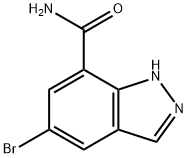 5-Bromo-1H-indazole-7-carboxylic acid amide Struktur