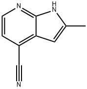 2-methyl-1H-pyrrolo[2,3-b]pyridine-4-carbonitrile Struktur