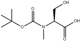 Serine, N-[(1,1-dimethylethoxy)carbonyl]-N-methyl- Struktur