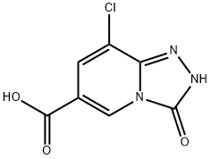 8-chloro-3-hydroxy-[1,2,4]triazolo[4,3-a]pyridine-6-carboxylic acid Struktur