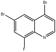 Quinoline, 4,6-dibromo-8-fluoro- Struktur