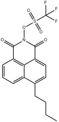 6-butyl-1,3-dioxo-1H-benzo[de]isoquinolin-2(3H)-yl trifluoromethanesulfonate Struktur