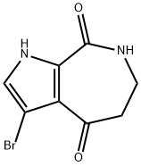 3-Bromo-6,7-dihydro-1H,5H-pyrrolo[2,3-c]azepine-4,8-dione Struktur