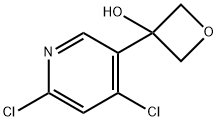 3-(4,6-Dichloro-3-pyridyl)oxetan-3-ol Struktur