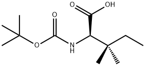 Boc-D-alpha-t-amylglycine Struktur