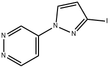 4-(3-iodo-1H-pyrazol-1-yl)pyridazine Struktur