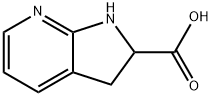 2,3-Dihydro-1H-pyrrolo[2,3-b]pyridine-2-carboxylic acid Struktur