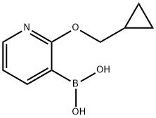 2-(Cyclopropylmethoxy)pyridine-3-boronic acid Struktur